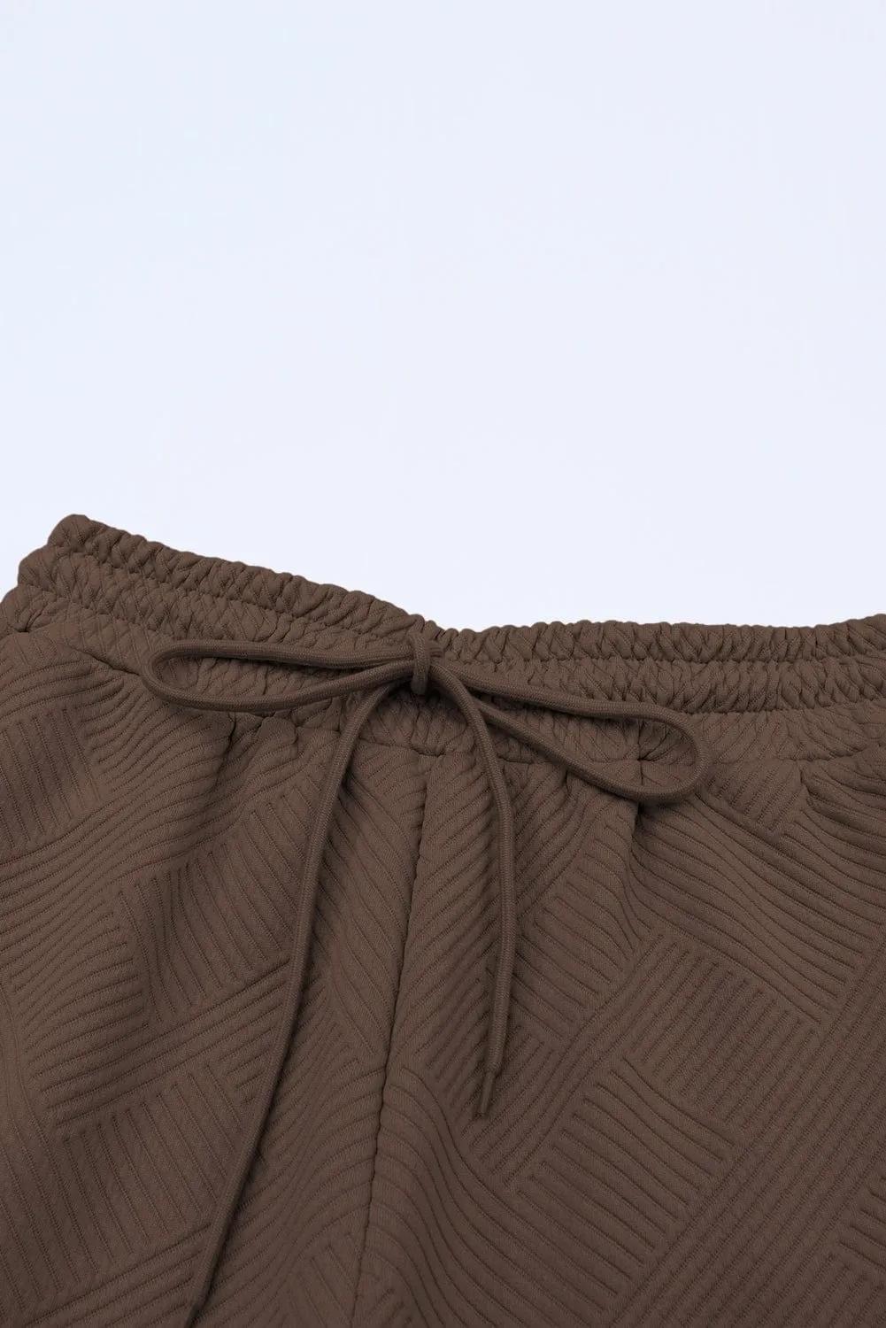 Brown Textured Jumpsuit