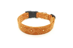 Burnt Orange Southwest Dog Collar