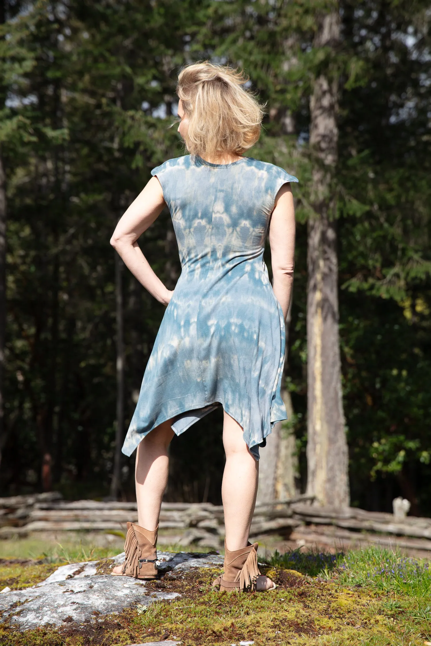 Buttercup Dress - shibori - 30% off