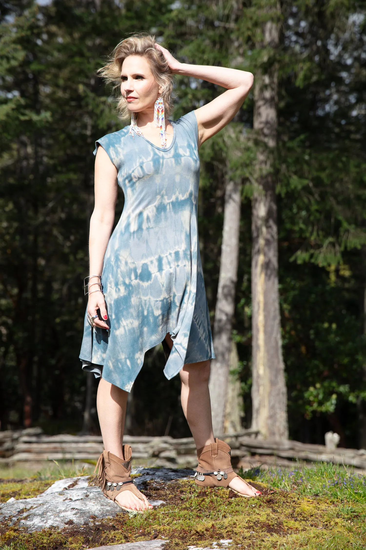 Buttercup Dress - shibori - 30% off