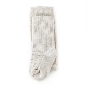 CABLE KNIT TIGHTS || IVORY