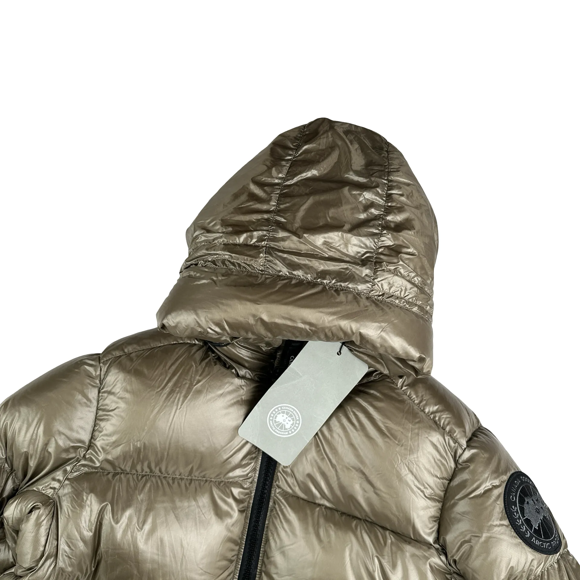 Canada Goose Gold Black Badge Crofton Down Jacket - Large