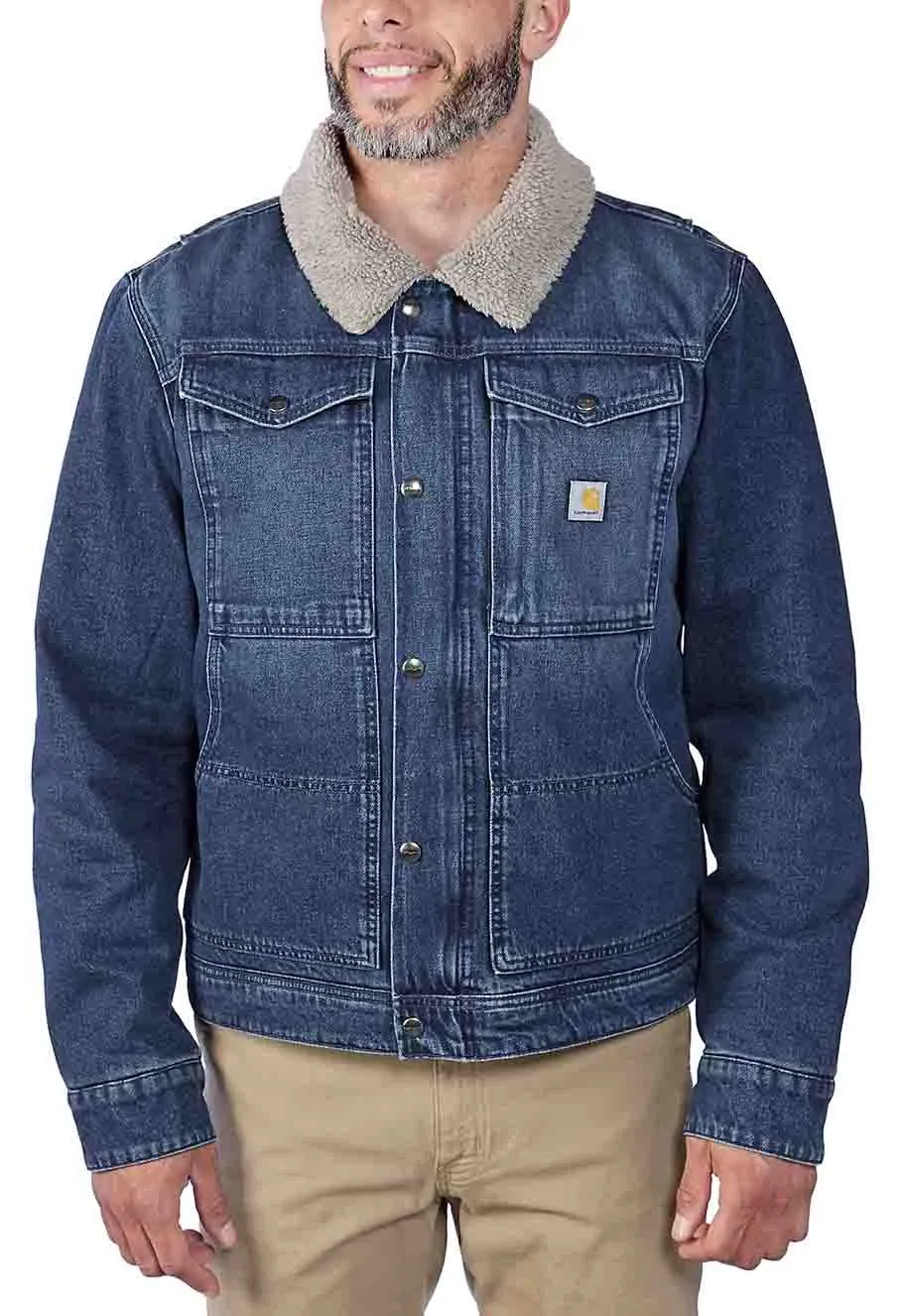 Carhartt&#x20;Work&#x20;Jacket&#x20;Denim&#x20;Sherpa&#x20;Lined&#x20;106323
