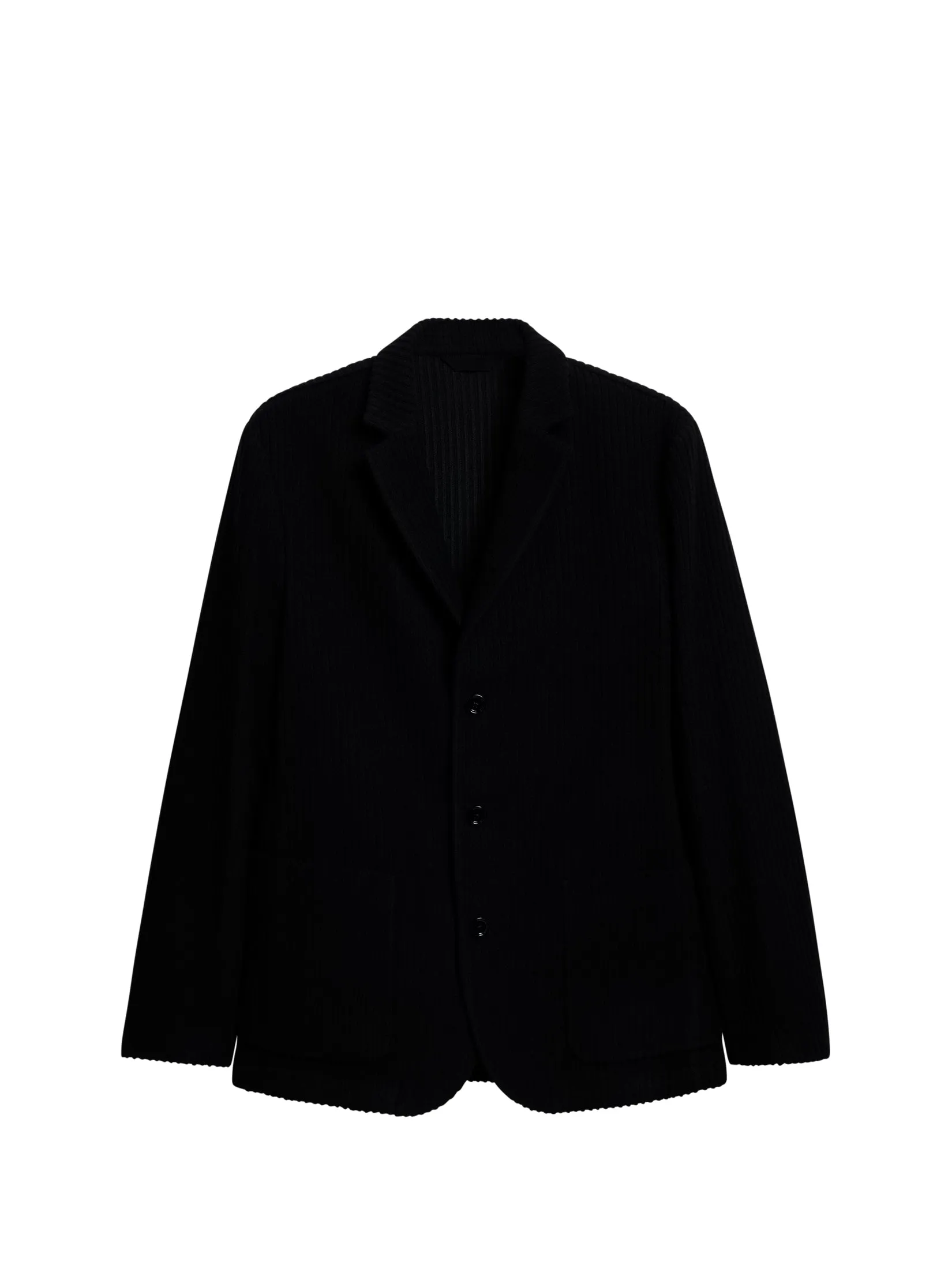 Carlton Rib Cardigan Blazer / Black