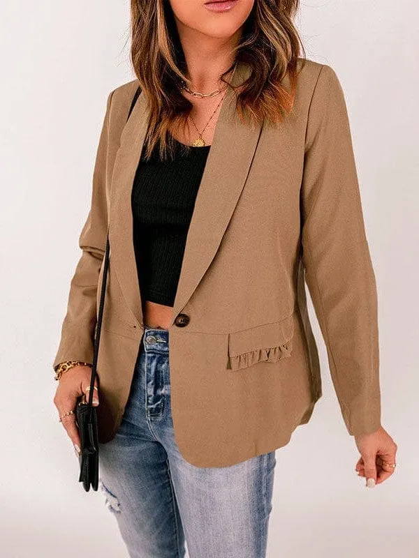 Casual Long Sleeve Blazer