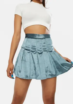 Center Of Attention Velvet Skirt