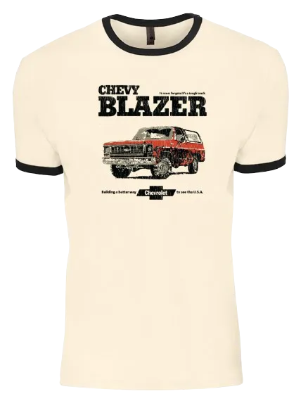 Chevy Vintage Blazer Ringer T-Shirt