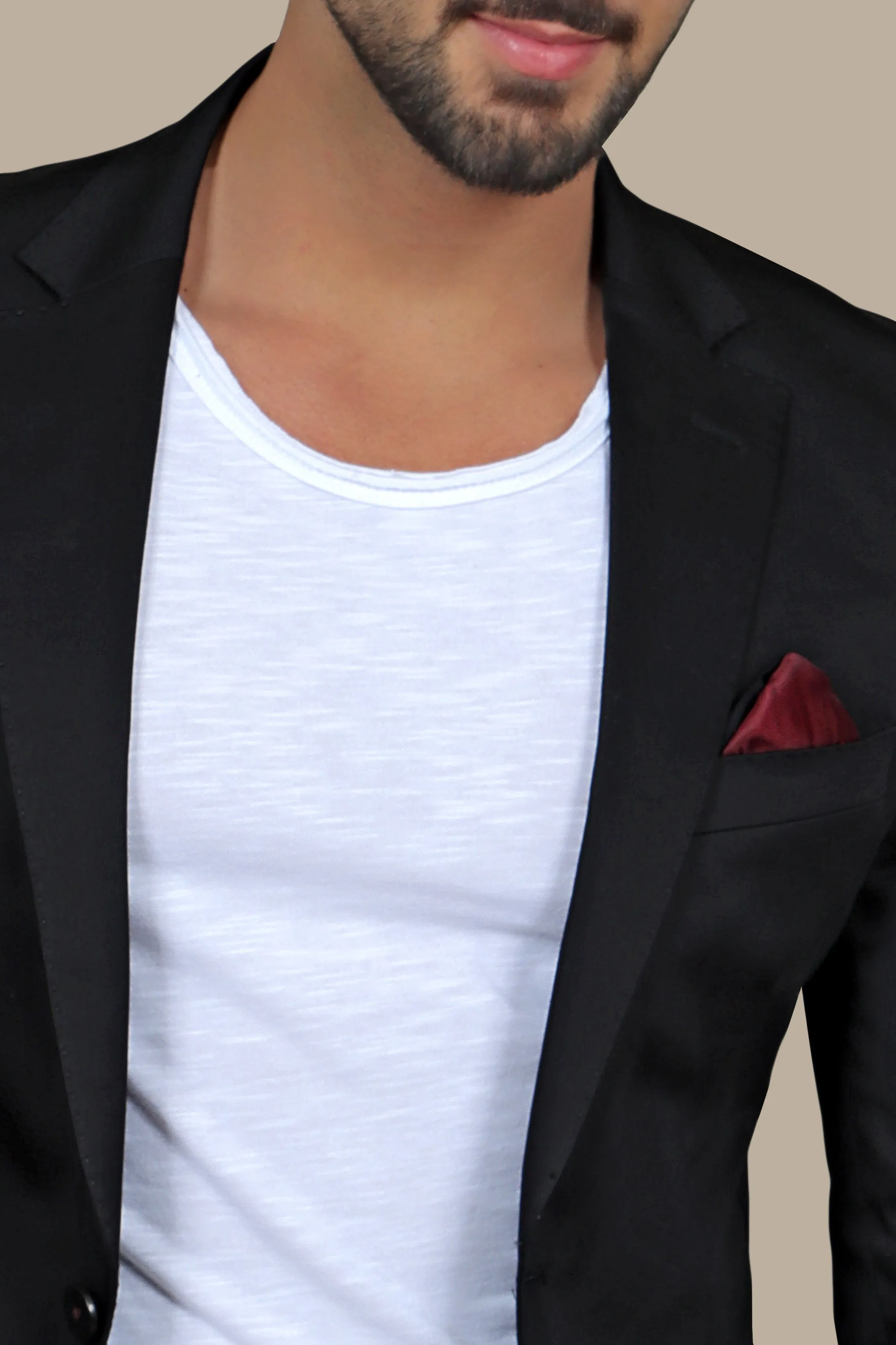 Chic Sophistication: The Satin Patch Black Blazer
