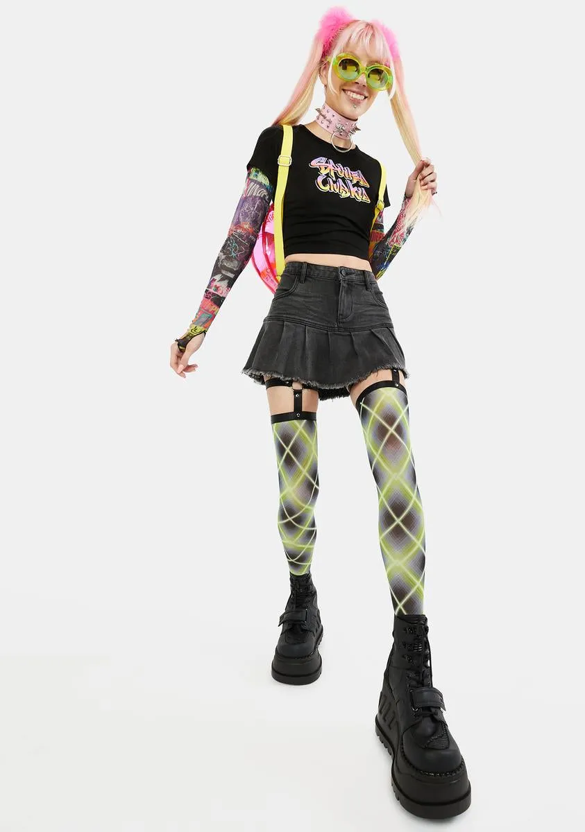 City In Chaos Pleated Skirt