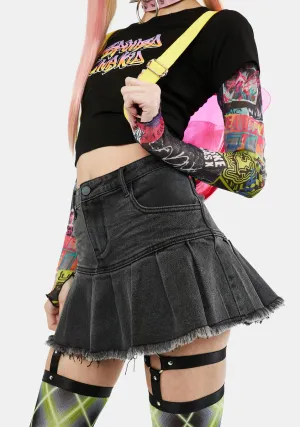 City In Chaos Pleated Skirt