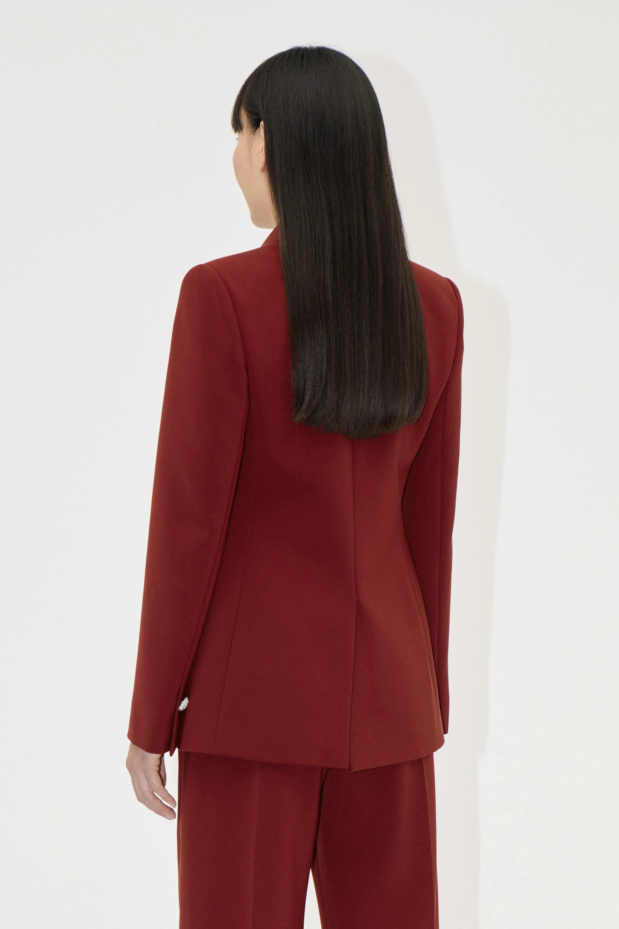 Classic Fit Blazer - Bordeaux