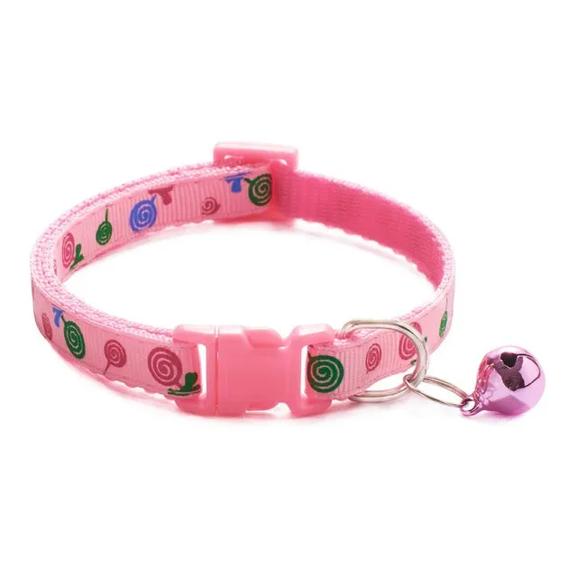 Classic Pet Dog Cat Lollipop Bow Bell Tie