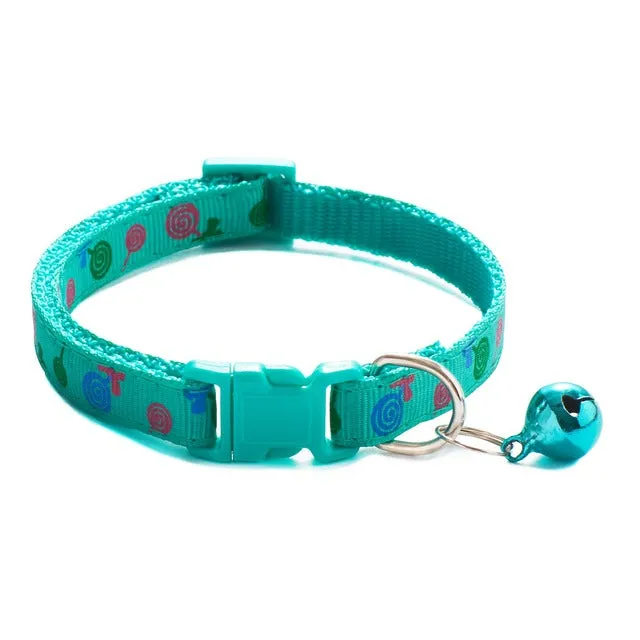 Classic Pet Dog Cat Lollipop Bow Bell Tie