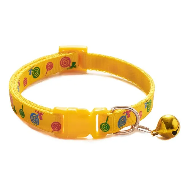 Classic Pet Dog Cat Lollipop Bow Bell Tie