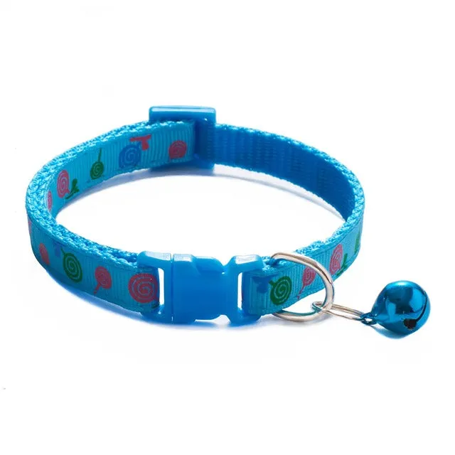 Classic Pet Dog Cat Lollipop Bow Bell Tie