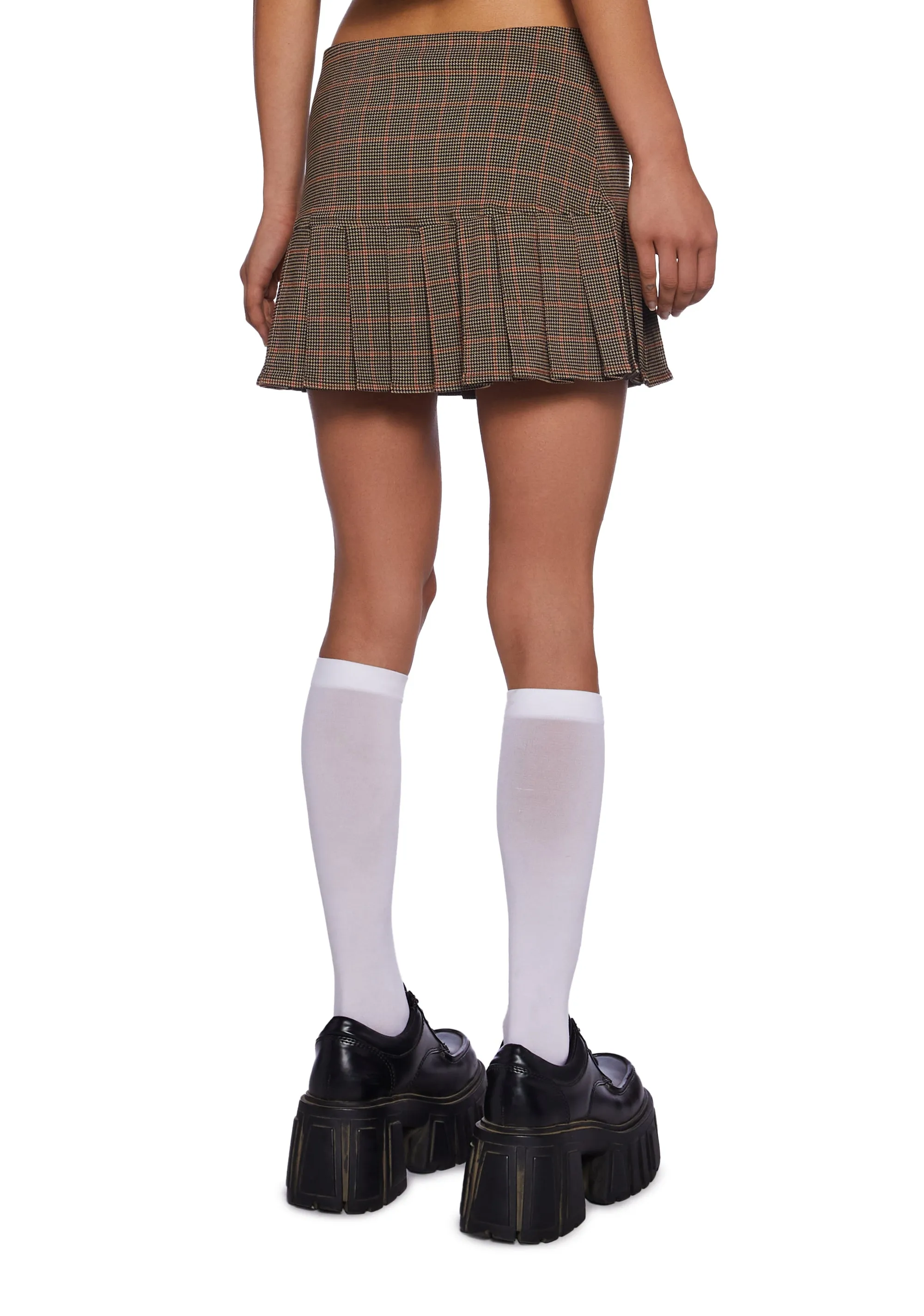 Collegiate Affairs Plaid Mini Skirt