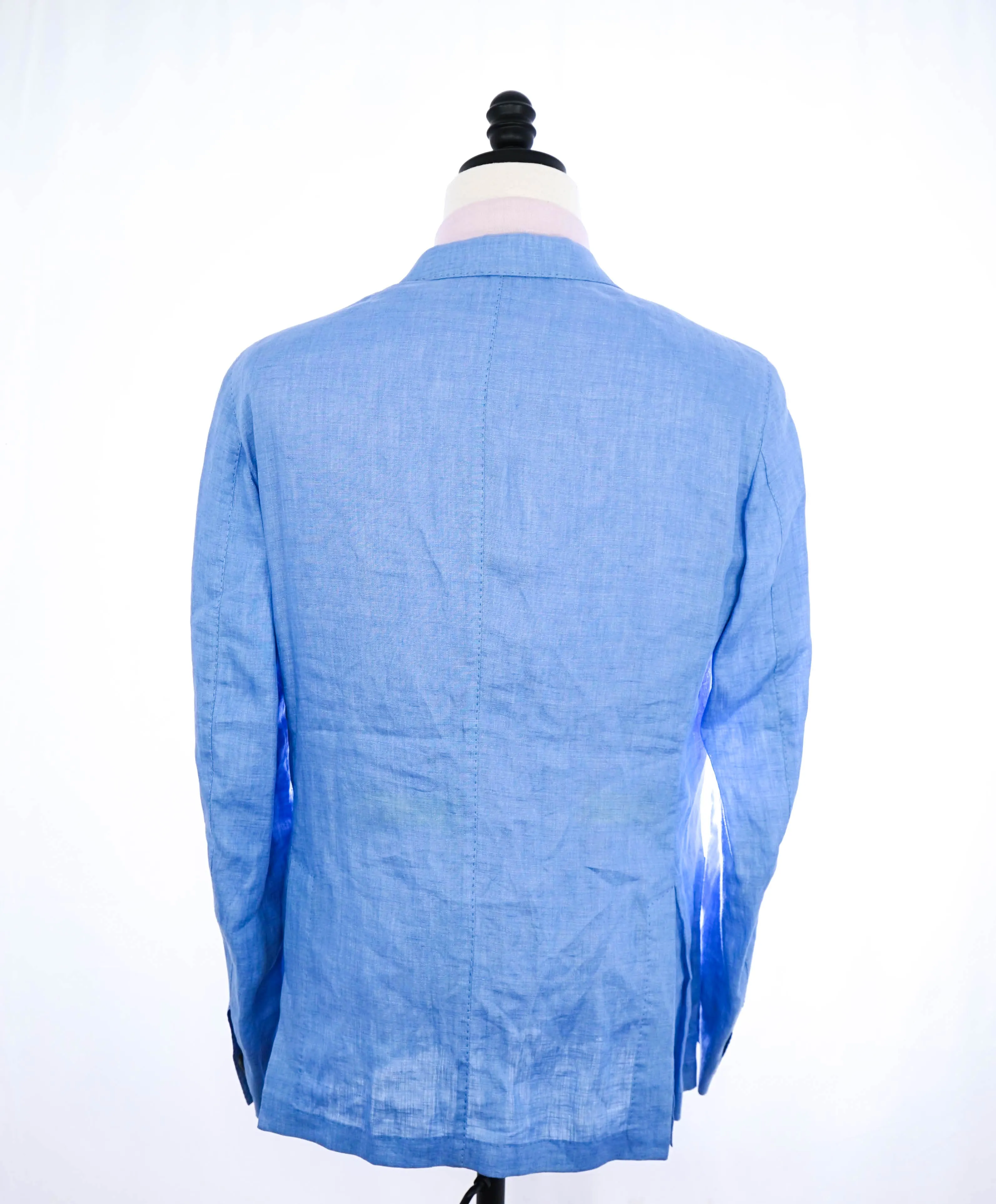 CORNELIANI - ID Semi-Lined Baby Blue Light LINEN Summer Blazer - 38R