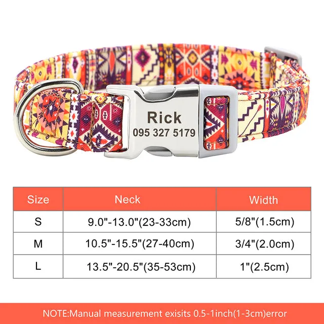 Custom Engraved Dog Collar Accessories