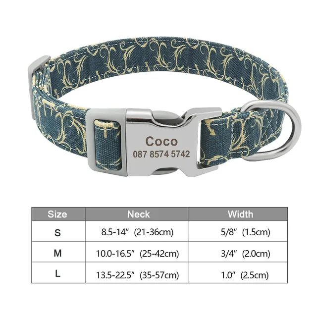 Custom Engraved Dog Collar Accessories