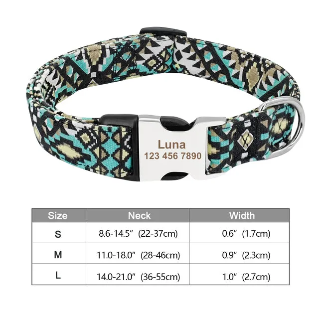Custom Engraved Dog Collar Accessories