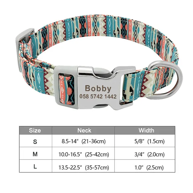 Custom Engraved Dog Collar Accessories