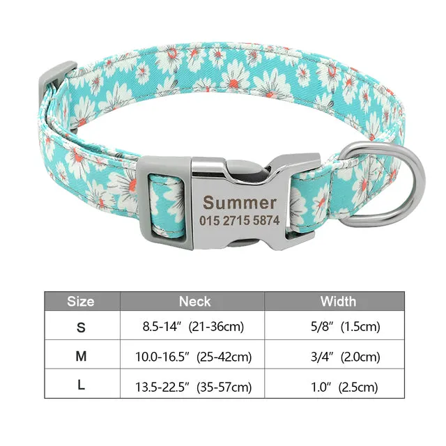 Custom Engraved Dog Collar Accessories