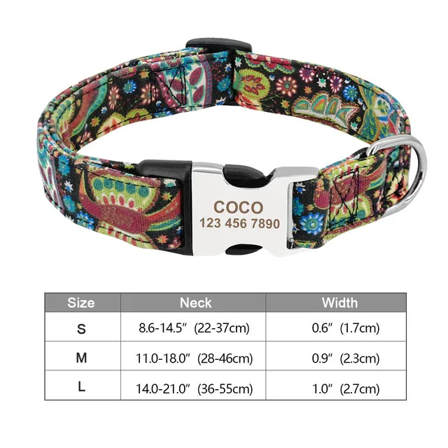 Custom Engraved Dog Collar Accessories