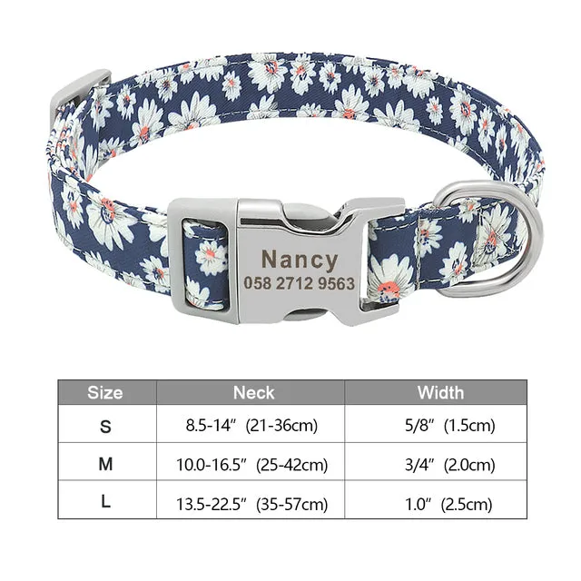Custom Engraved Dog Collar Accessories