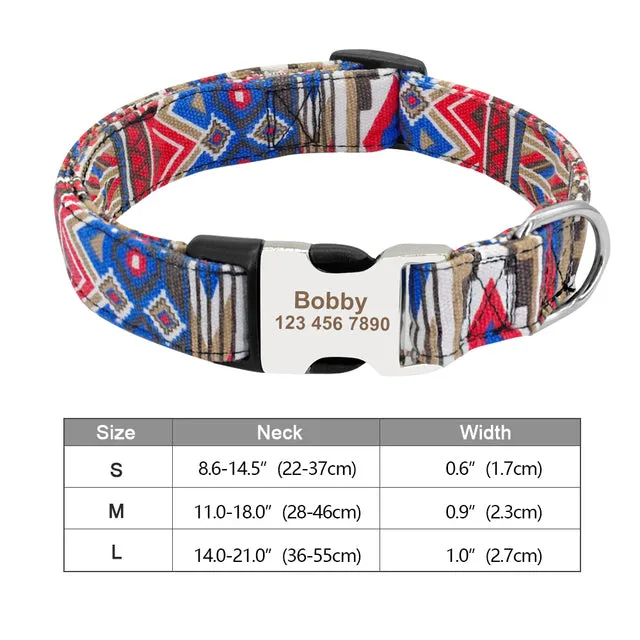 Custom Engraved Dog Collar Accessories