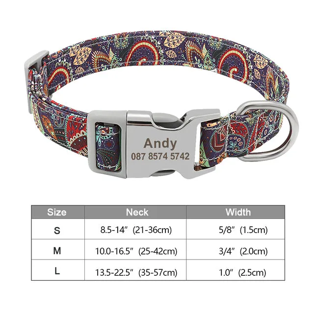 Custom Engraved Dog Collar Accessories