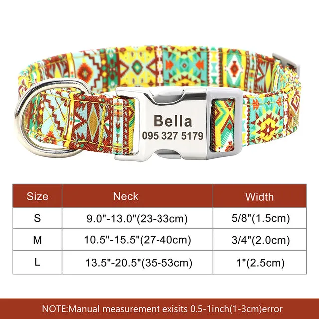 Custom Engraved Dog Collar Accessories