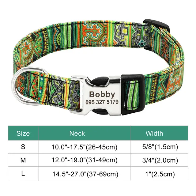Custom Engraved Dog Collar Accessories