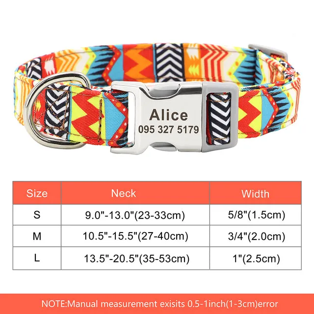 Custom Engraved Dog Collar Accessories