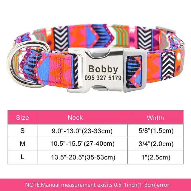 Custom Engraved Dog Collar Accessories