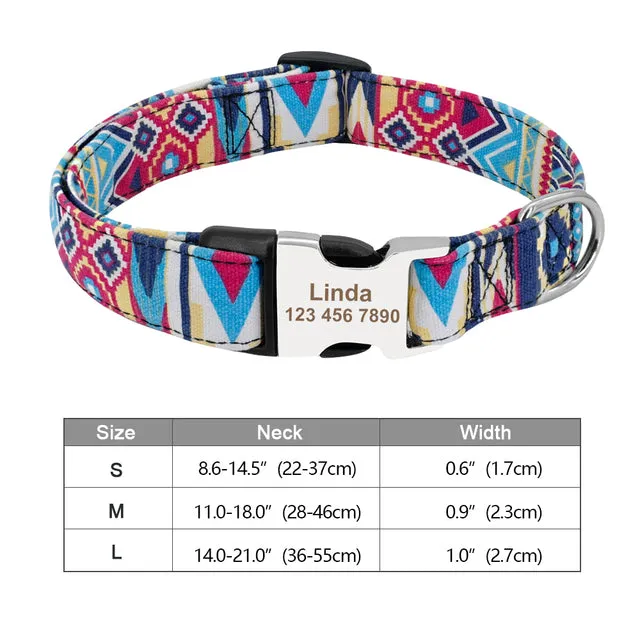 Custom Engraved Dog Collar Accessories