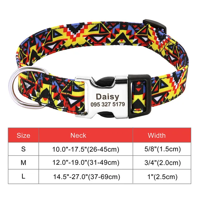 Custom Engraved Dog Collar Accessories