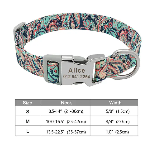 Custom Engraved Dog Collar Accessories