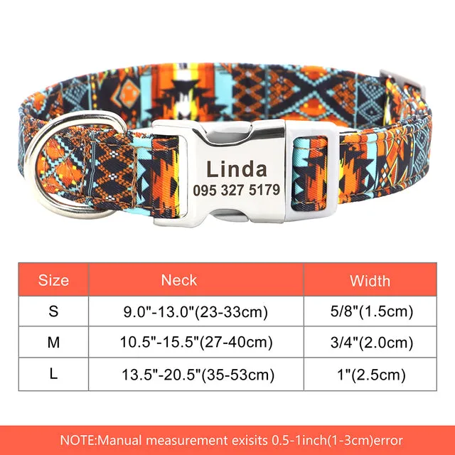 Custom Engraved Dog Collar Accessories