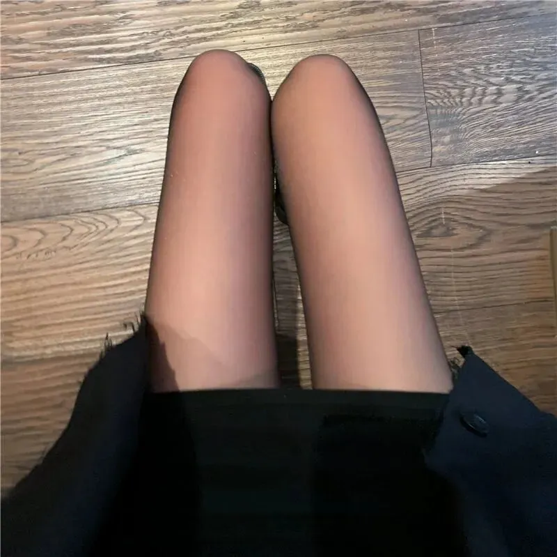 Cute Black Lolita Floral Fishnet Tights