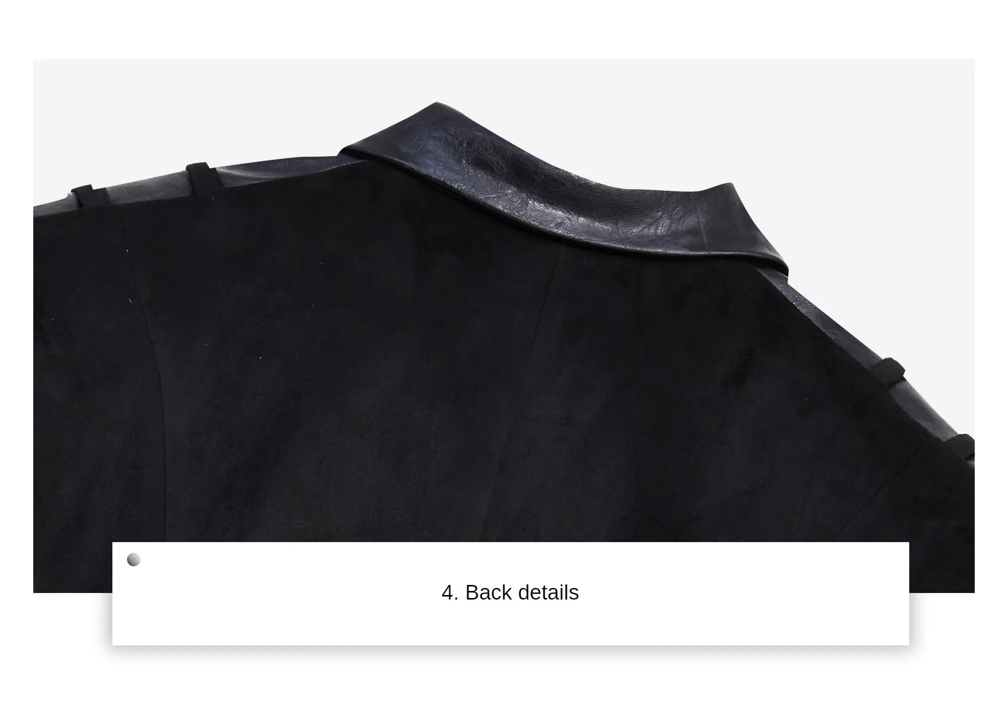 Deconstructed Shoulder-Pad Blazer | Suede Patchwork Design Suit for Men