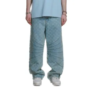 Deep Washed Monogram Knight Jeans