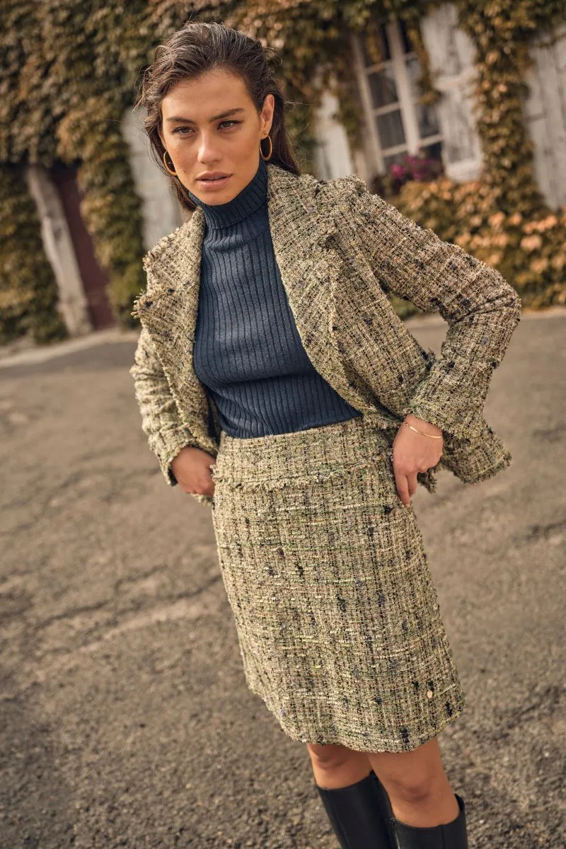 Dorah Boucle Blazer | Zephyr Green | Blazer fra Mos Mosh
