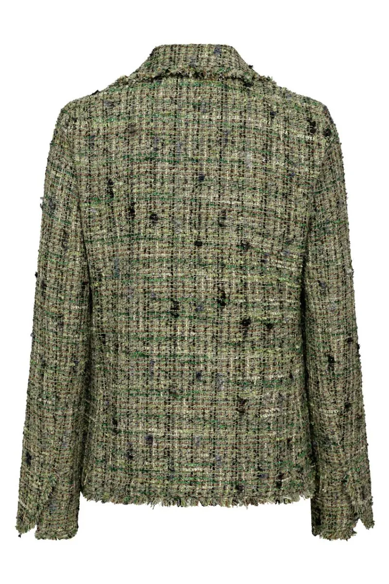 Dorah Boucle Blazer | Zephyr Green | Blazer fra Mos Mosh