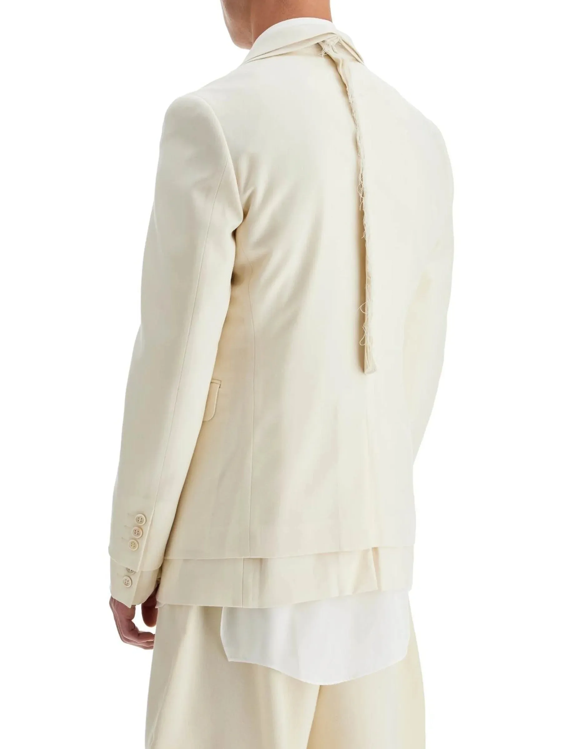 Double Layer Wool Blazer