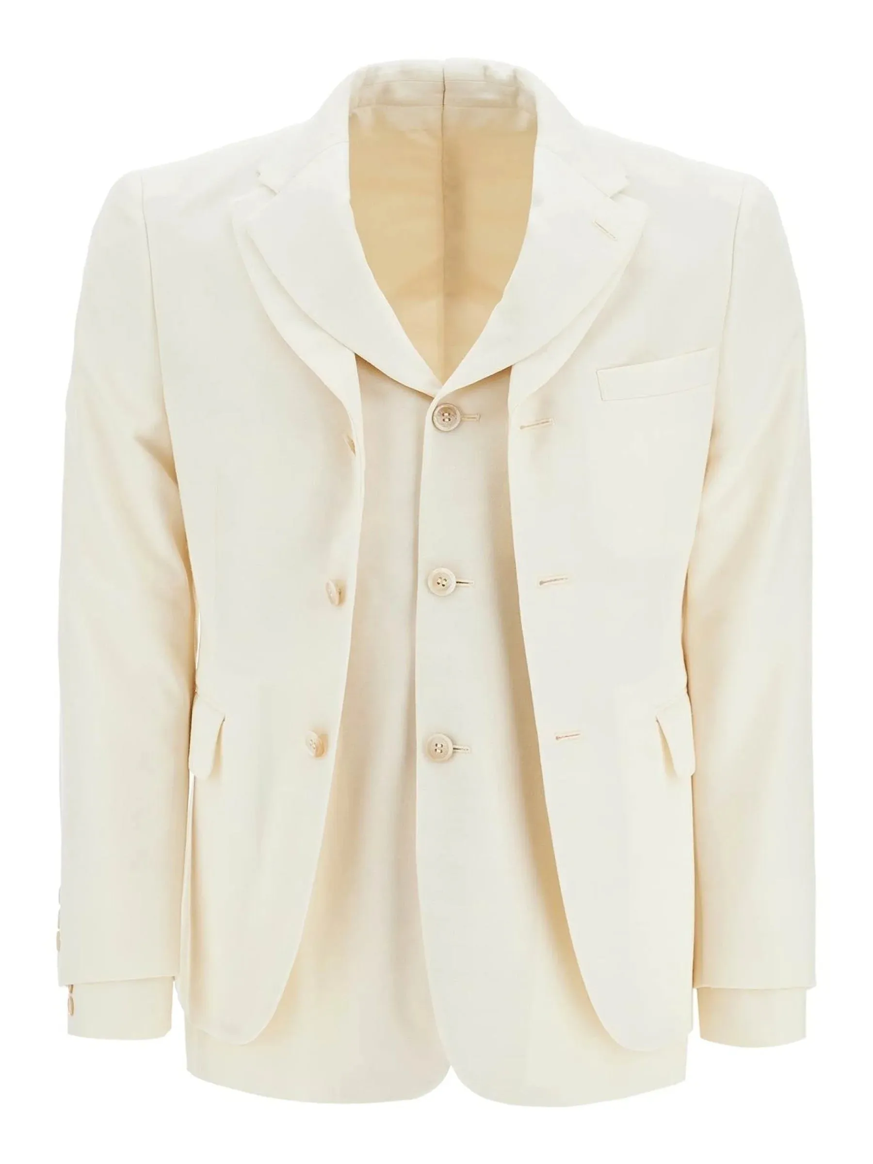 Double Layer Wool Blazer