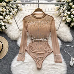Elegant Beaded Sequin Lingerie