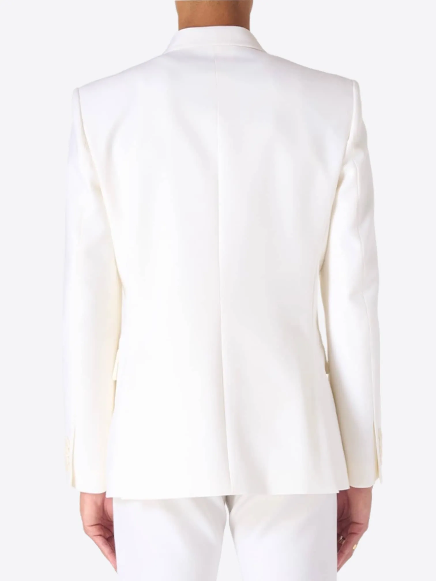Embroidered Lapel Double-Breasted Jacket