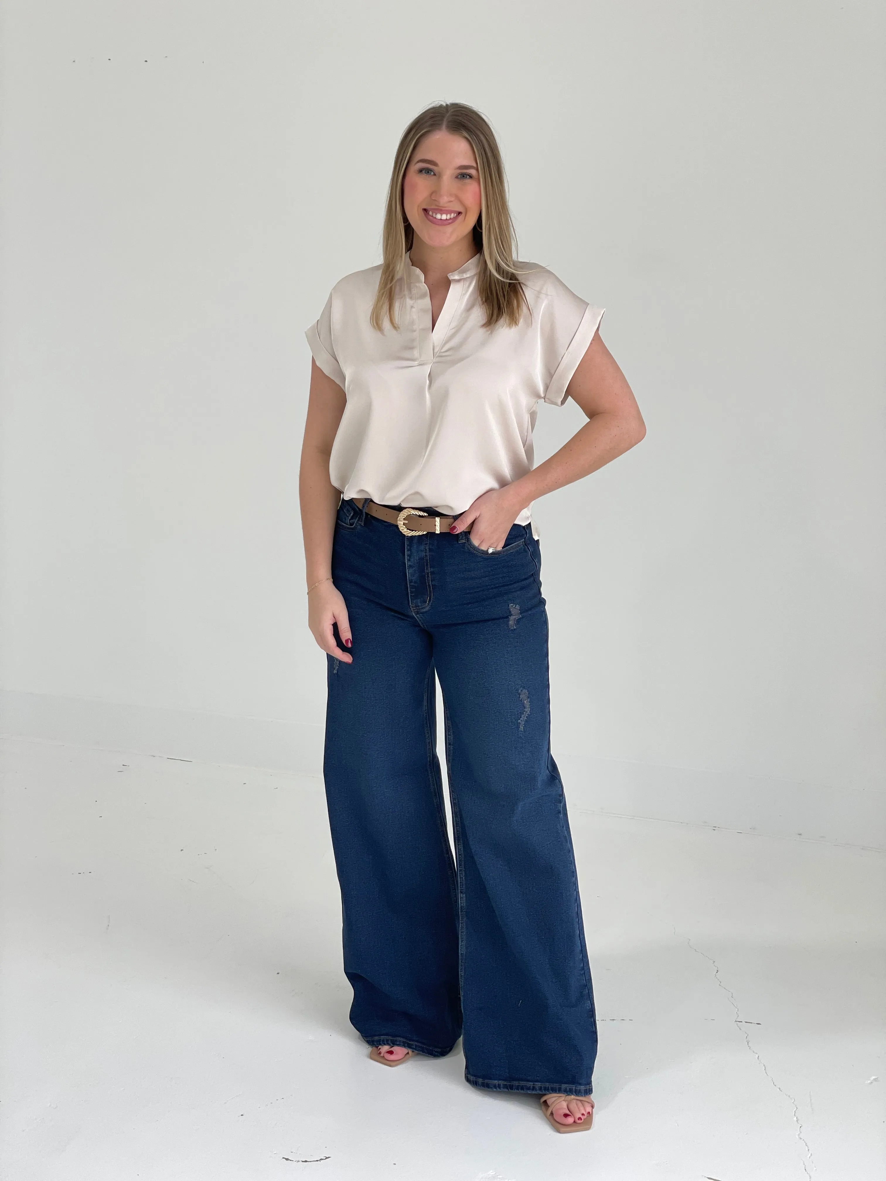 Extra Mile Wide Leg Jeans