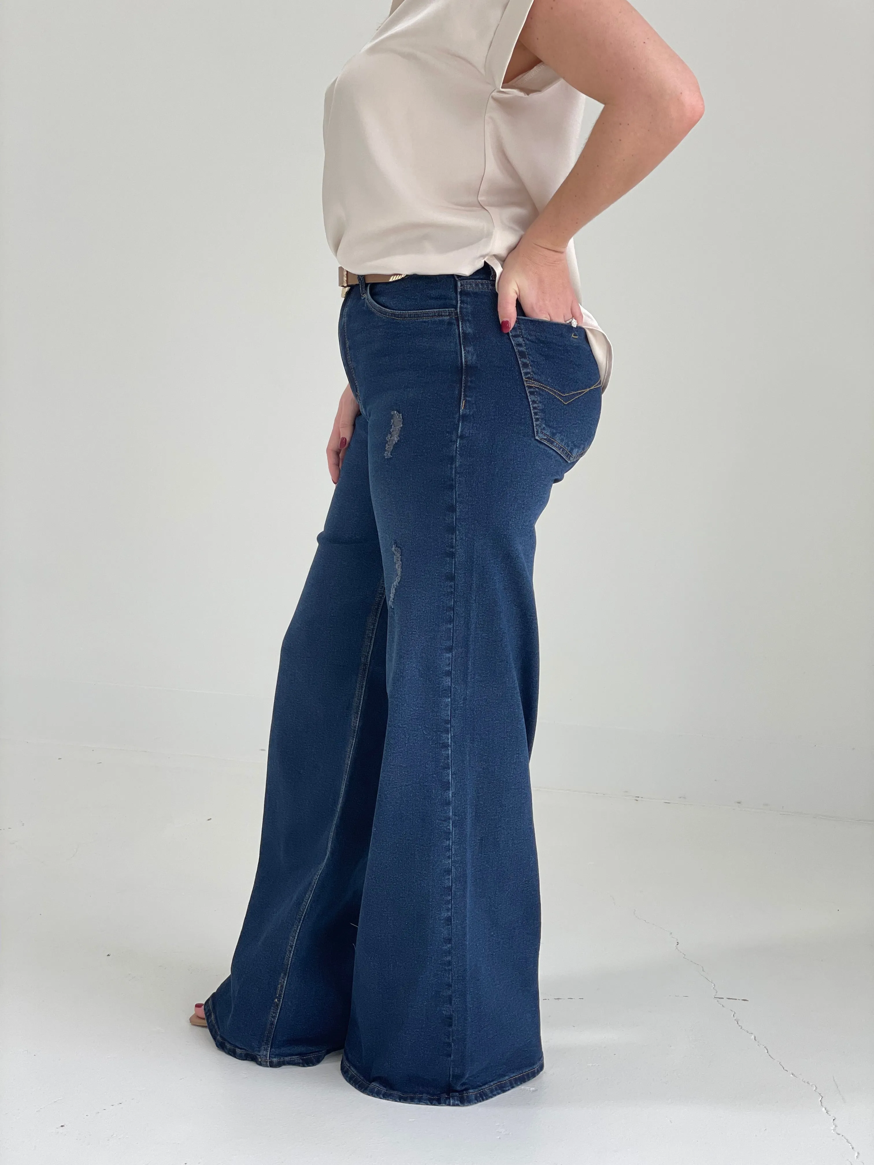 Extra Mile Wide Leg Jeans
