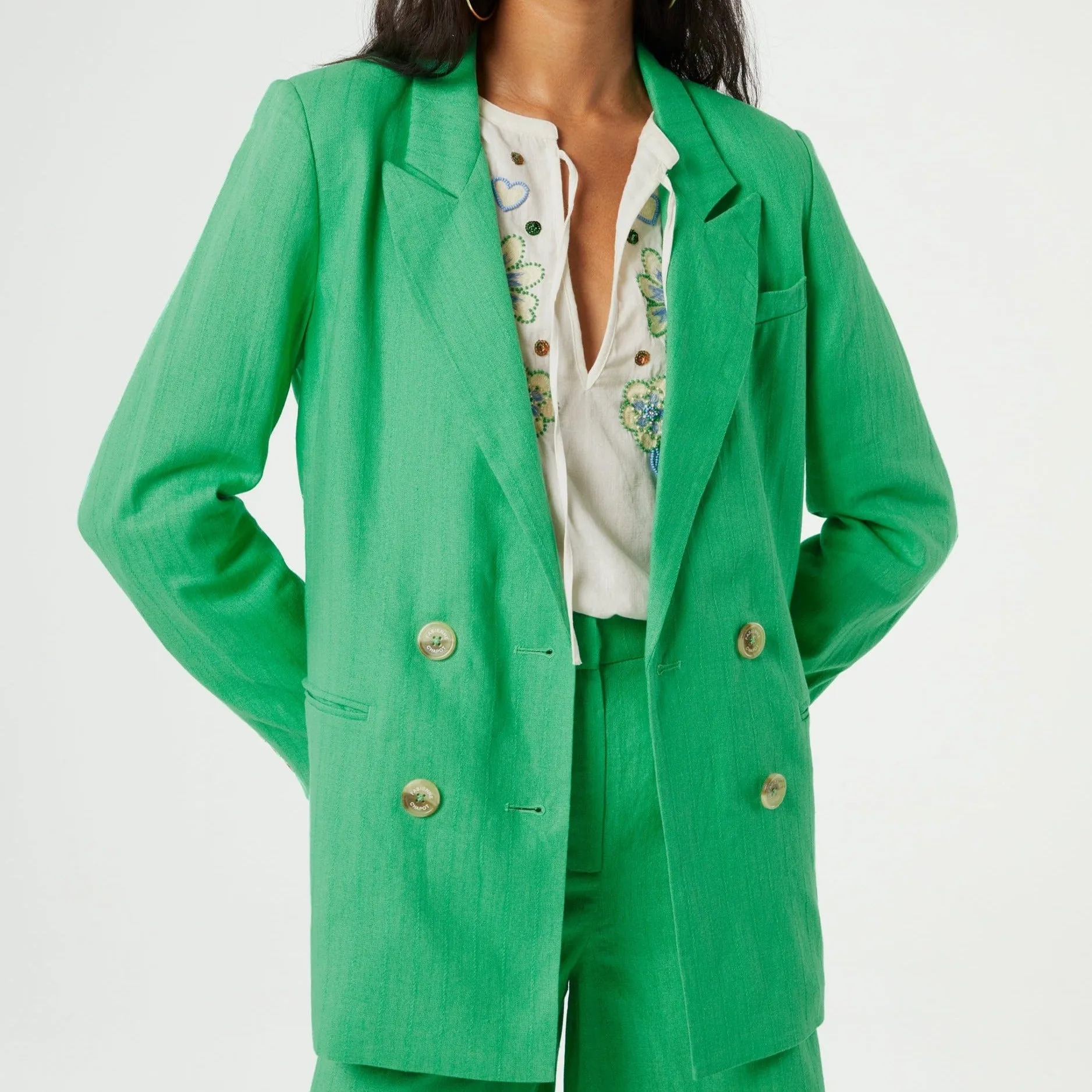 Fabienne Chapot Roger Blazer in Green Apple